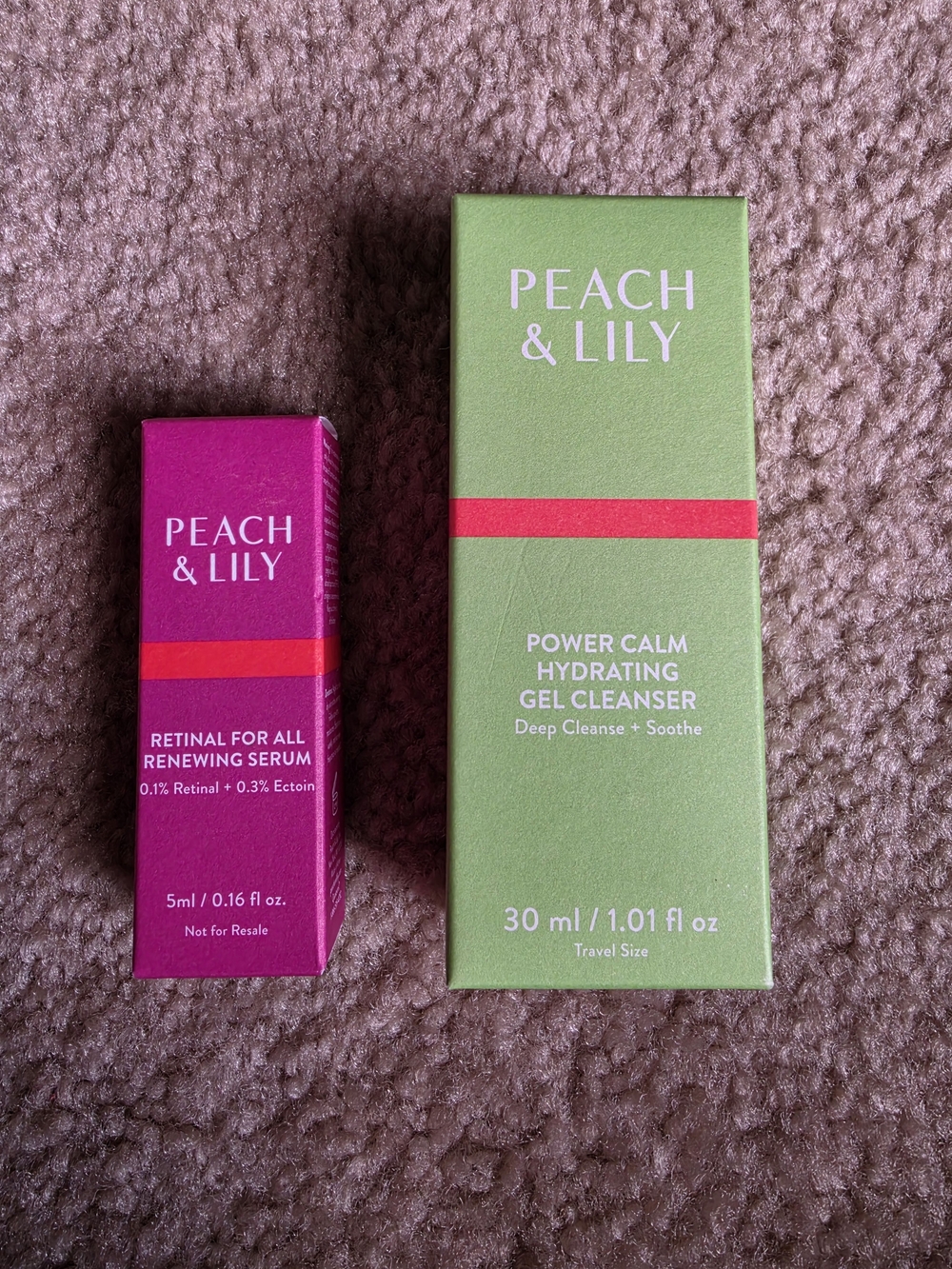 Power Calm Hydrating Gel Cleanser 1.01fl oz & Renewing Serum(travel) $18 NIB